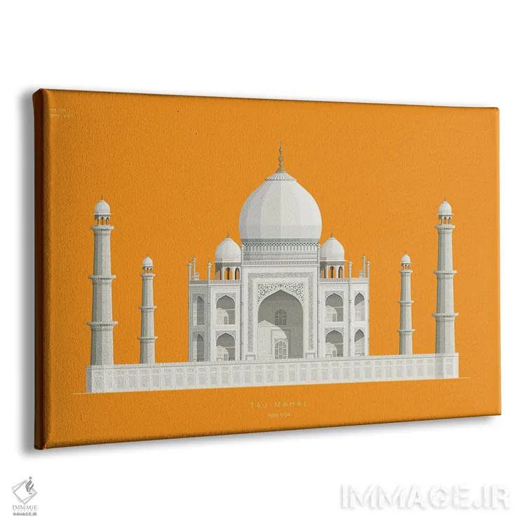 تابلو تاج محل – آگرا، هند اثر فرد بیرچال - نمای پرسپکتیو محصول