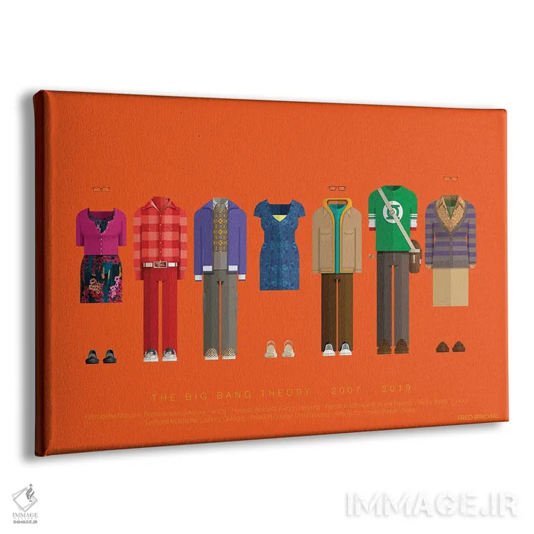 تابلو تئوری بیگ بنگ (سریال) اثر فرد بیرچال - نمای پرسپکتیو محصول