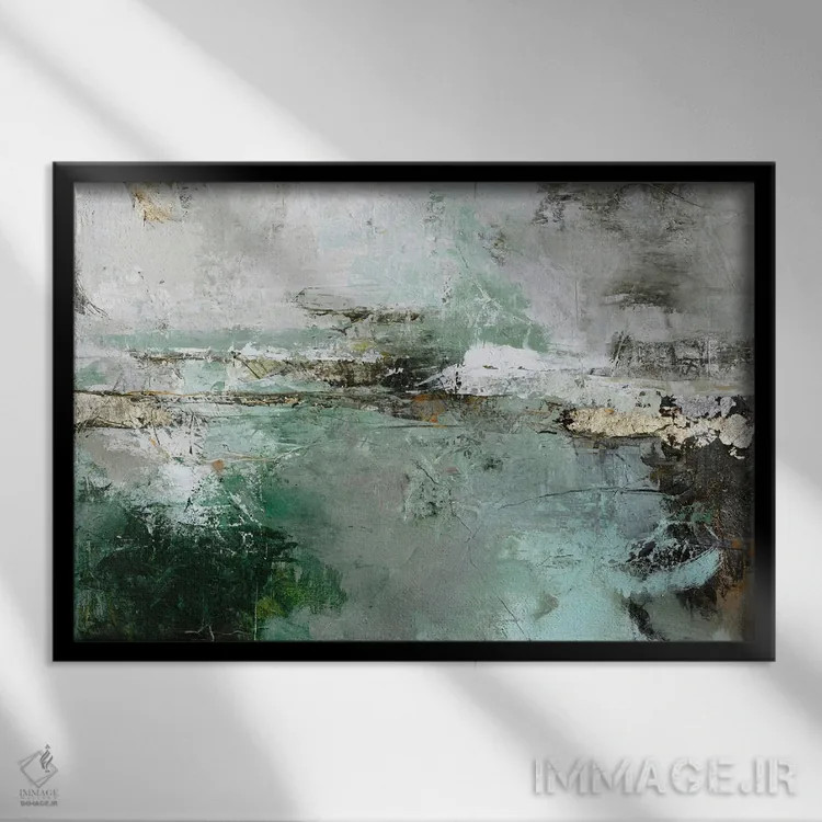 تابلو تنوع دامنه کوه اثر دیزاین فابریکن (استودیو طراحی دانمارکی) - نمای قابدار مشکی