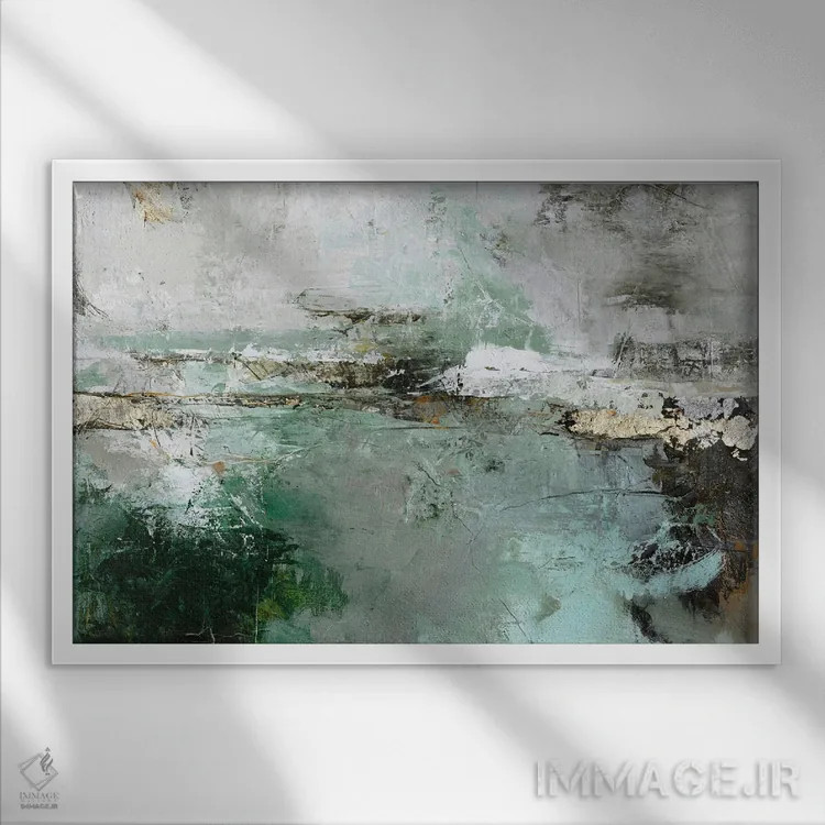 تابلو تنوع دامنه کوه اثر دیزاین فابریکن (استودیو طراحی دانمارکی) - نمای قابدار سفید