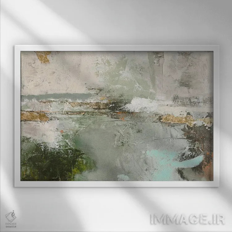 تابلو دامنه کوه ۲۰۲۳ اثر دیزاین فابریکن (استودیو طراحی دانمارکی) - نمای قابدار سفید