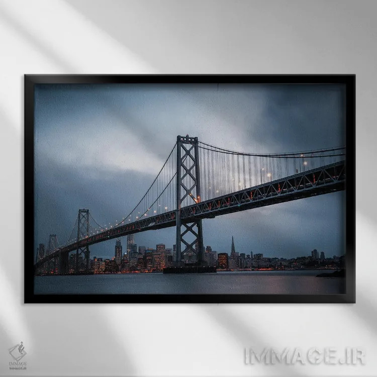 تابلو پل تاریک اثر فابیو آنتنور - نمای قابدار مشکی