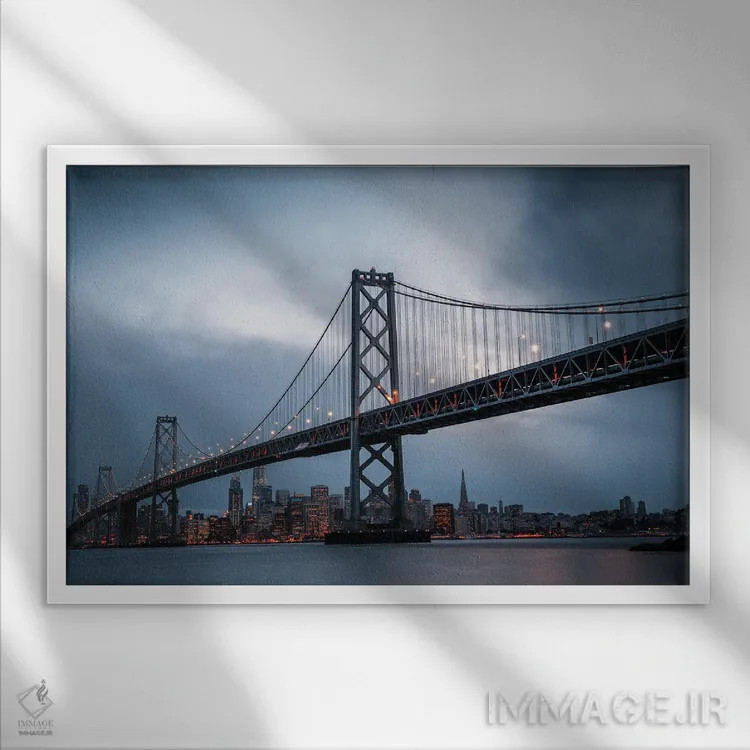 تابلو پل تاریک اثر فابیو آنتنور - نمای قابدار سفید