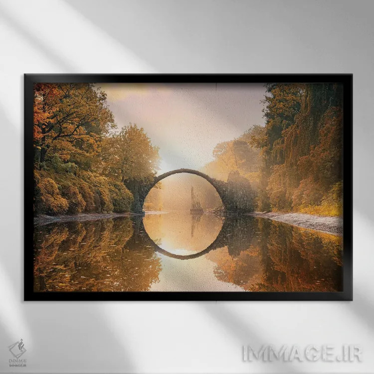 تابلو پل راکوتز (آلمان) اثر فابیو آنتنور - نمای قابدار مشکی