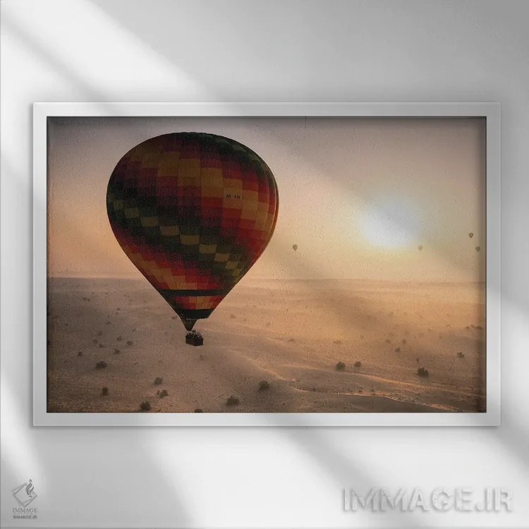 تابلو بادکنکها اثر فابیو آنتنور - نمای قابدار سفید