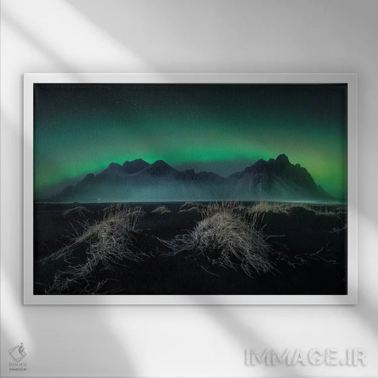 تابلو آسمان شب اثر فابیو آنتنور - نمای قابدار سفید