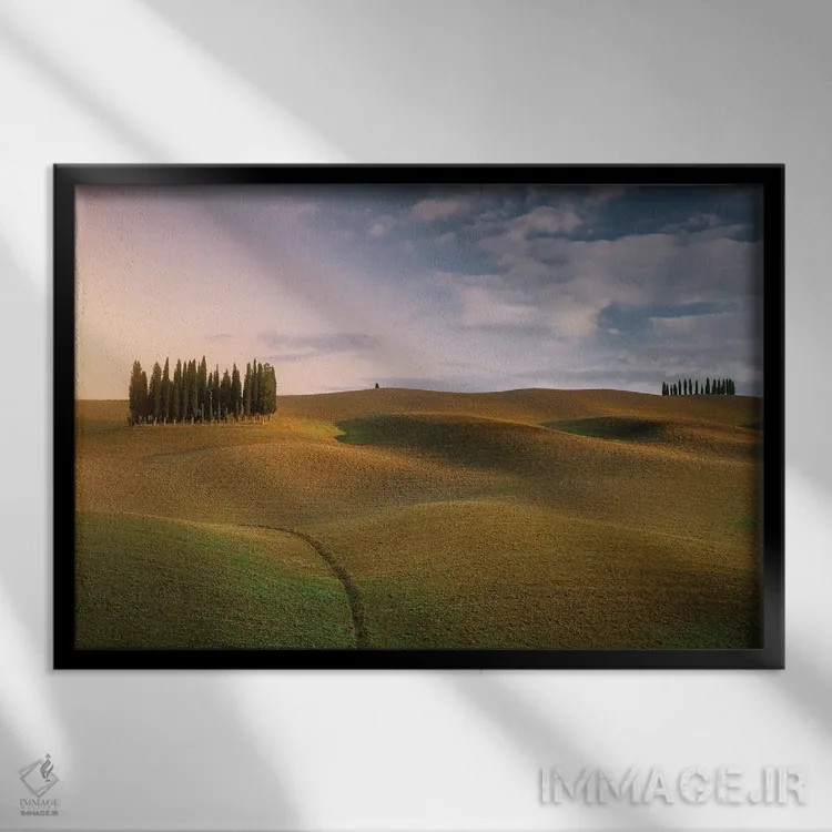 تابلو گورستان اثر فابیو آنتنور - نمای قابدار مشکی