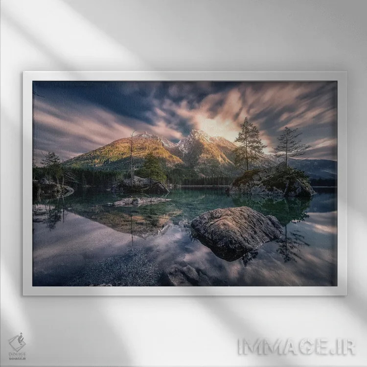 تابلو نزدیک غروب اثر فابیو آنتنور - نمای قابدار سفید