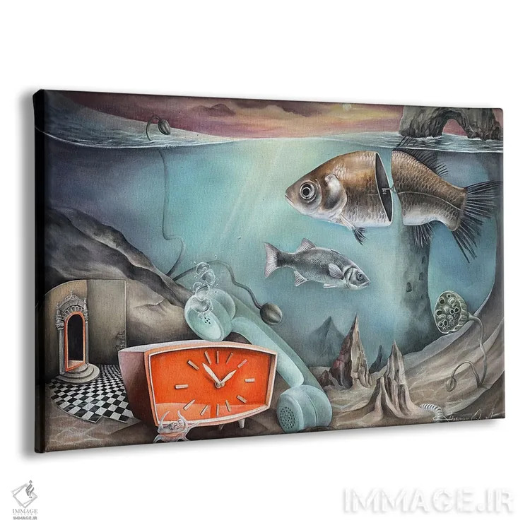 تابلو زیر آب اثر فلورنسیا دگراف - نمای پرسپکتیو محصول