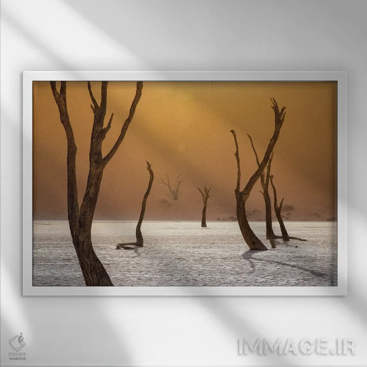 تابلو عروج اثر فگاری - نمای قابدار سفید