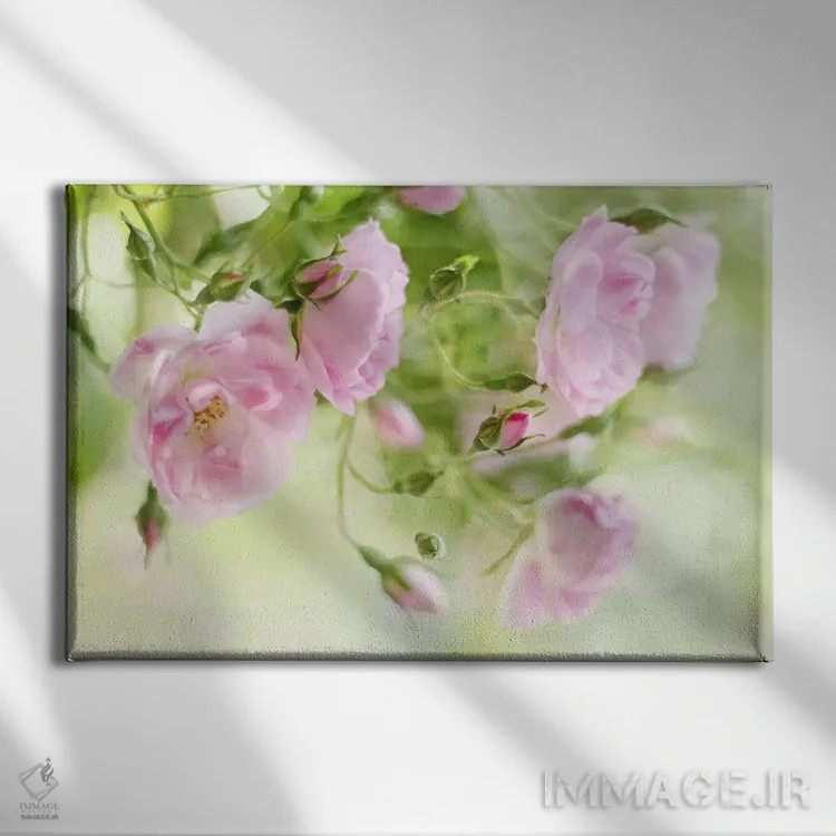 تابلو جشنوارهٔ رزها اثر آلیسون فنل - نمای روبهرو روی دیوار