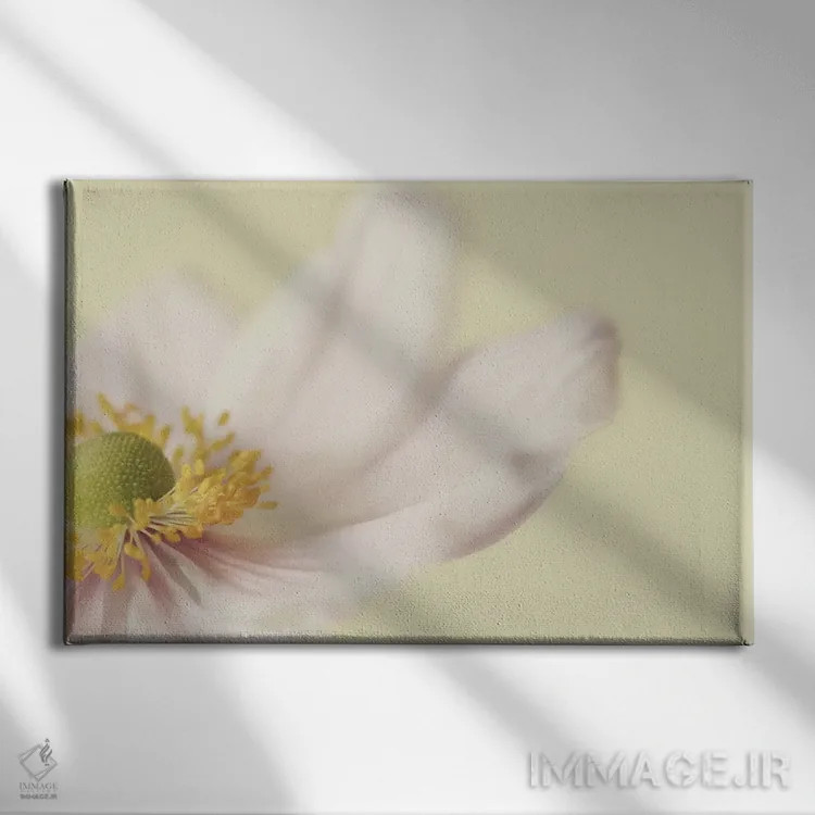 تابلو شقایق ژاپنی اثر آلیسون فنل - نمای روبهرو روی دیوار