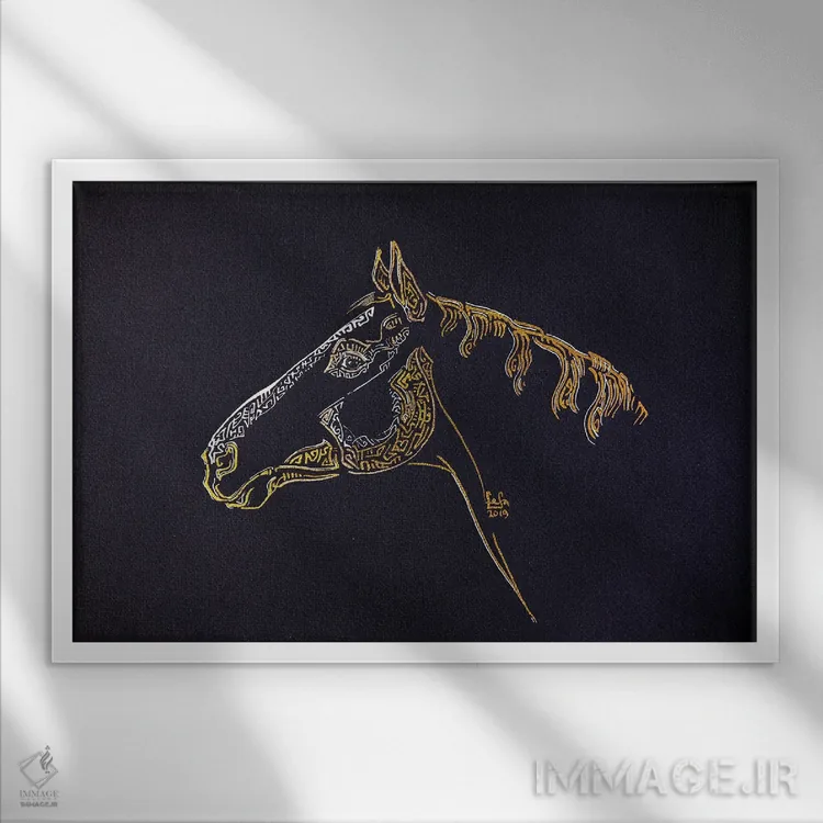 تابلو برکوت (نام خاص) اثر فافا کورولوا - نمای قابدار سفید