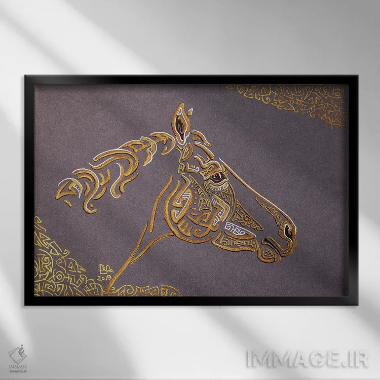 تابلو اُدا (نام خاص) اثر فافا کورولوا - نمای قابدار مشکی