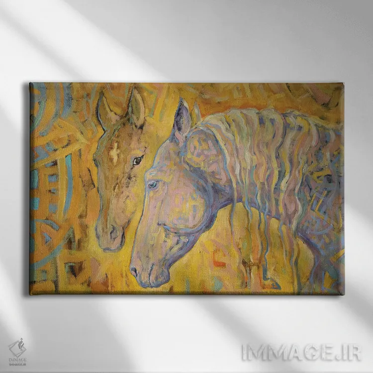 تابلو گفتوگو با نور اثر فافا کورولوا - نمای روبهرو روی دیوار