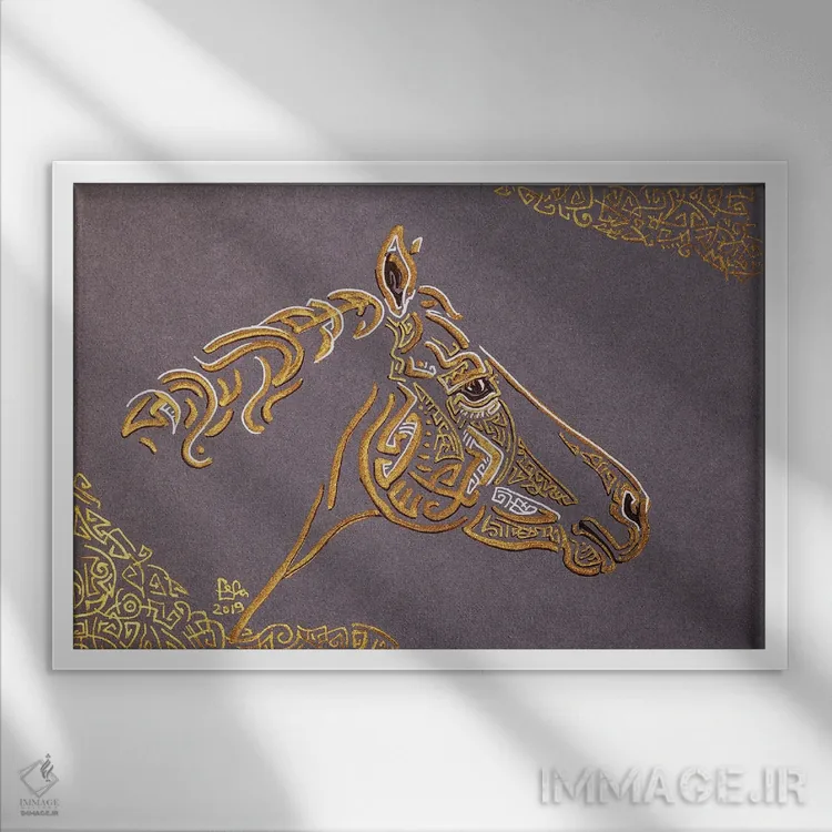 تابلو اُدا (نام خاص) اثر فافا کورولوا - نمای قابدار سفید