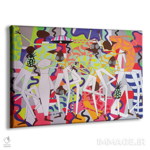 تابلو مهمانی رقص آناناس ۳ اثر فرانتیشک فلوریان - نمای پرسپکتیو محصول