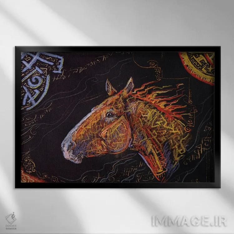 تابلو شادی اثر فافا کورولوا - نمای قابدار مشکی