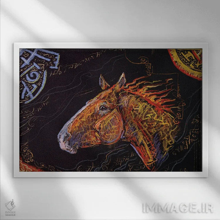 تابلو شادی اثر فافا کورولوا - نمای قابدار سفید