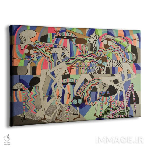 تابلو سالن رقص اجتماعی VII (احتمالاً فلورک/Flook غلط املایی است؛ احتیاط شود) اثر فرانتیشک فلوریان - نمای پرسپکتیو محصول