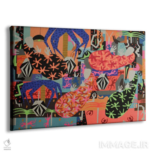 تابلو خوابندگان انتزاعی ۱۲ اثر فرانتیشک فلوریان - نمای پرسپکتیو محصول