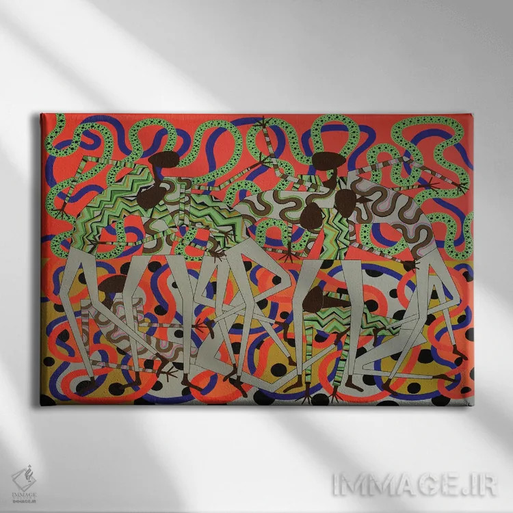 تابلو بوم CLXIII (شماره رومی ۱۶۳) اثر فرانتیشک فلوریان - نمای روبهرو روی دیوار