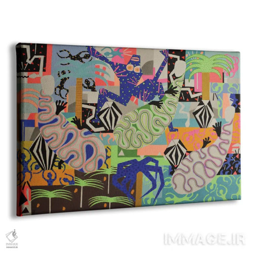 تابلو خوابندگان انتزاعی ۱۱ اثر فرانتیشک فلوریان - نمای پرسپکتیو محصول