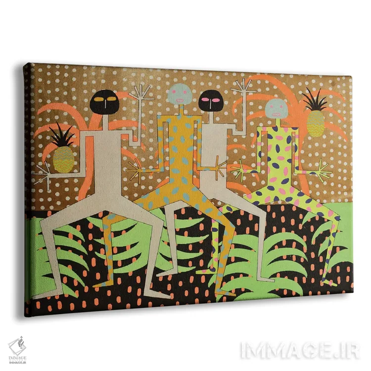 تابلو مهمانی رقص گرمسیری شماره ۷ اثر فرانتیشک فلوریان - نمای پرسپکتیو محصول