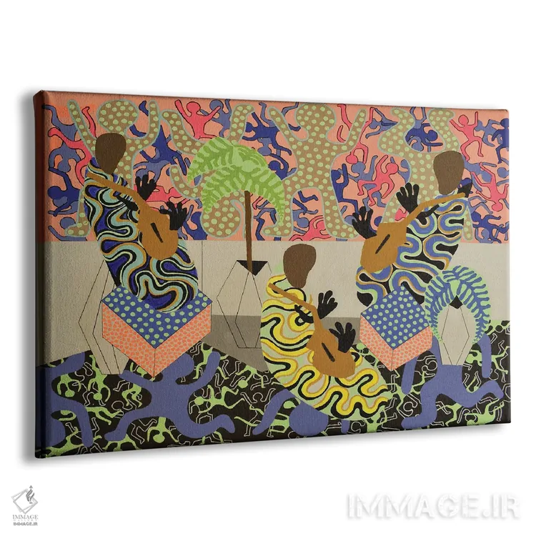 تابلو خوابیدگان انتزاعی شماره ۱۱ اثر فرانتیشک فلوریان - نمای پرسپکتیو محصول