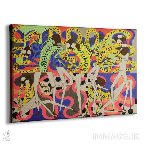 تابلو انتزاعی فانکی شماره ۲ اثر فرانتیشک فلوریان - نمای پرسپکتیو محصول