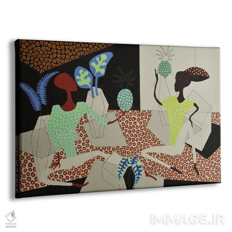 تابلو استراحتگاه آناناس با گیاهان اثر فرانتیشک فلوریان - نمای پرسپکتیو محصول