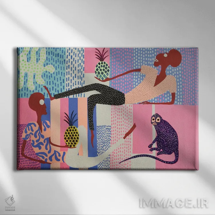 تابلو مهمانی گیاهی استراحت شماره ۵ اثر فرانتیشک فلوریان - نمای روبهرو روی دیوار