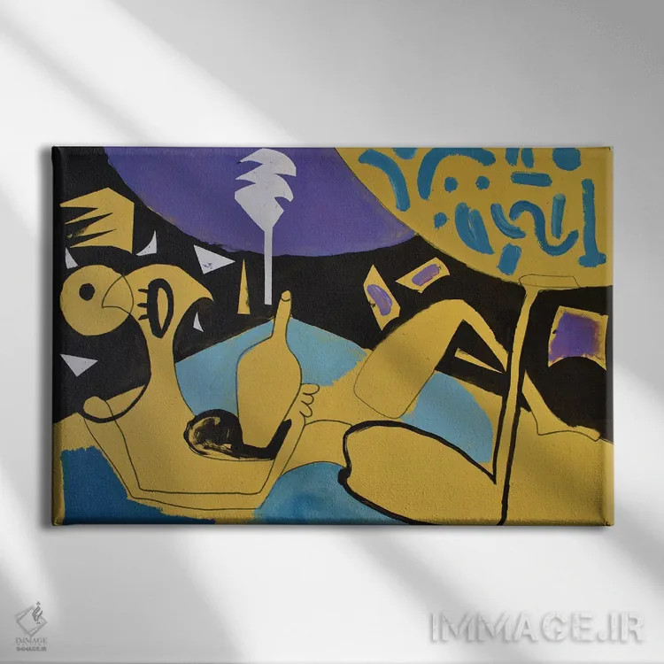 تابلو کاغذ شماره ۶۴ اثر فرانتیشک فلوریان - نمای روبهرو روی دیوار