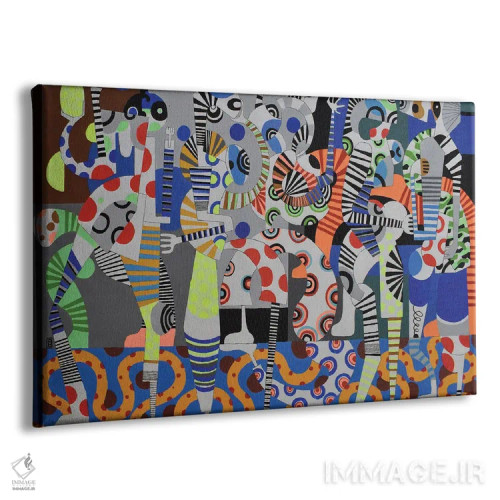 تابلو زمان مهمانی شماره ۳ اثر فرانتیشک فلوریان - نمای پرسپکتیو محصول