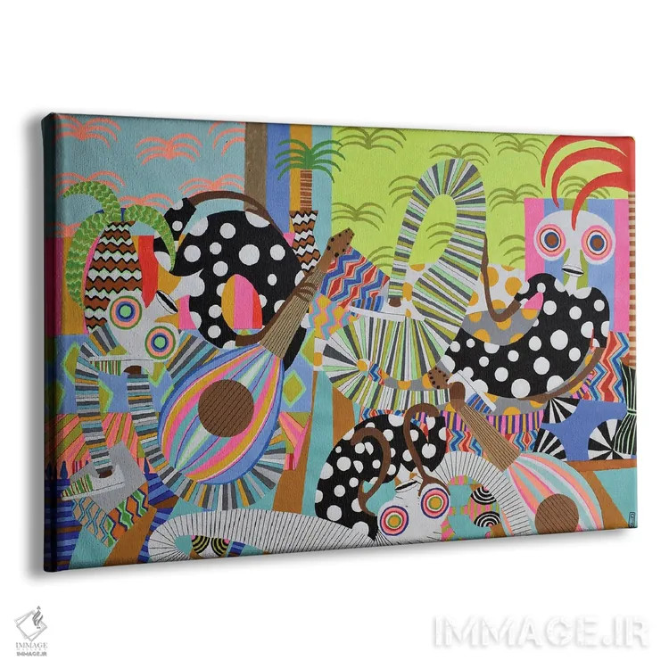 تابلو زمان مهمانی شماره ۵ اثر فرانتیشک فلوریان - نمای پرسپکتیو محصول