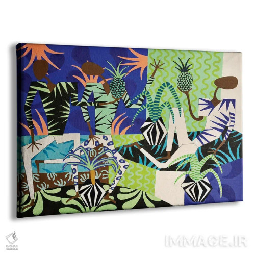 تابلو جشن آناناس اثر فرانتیشک فلوریان - نمای پرسپکتیو محصول