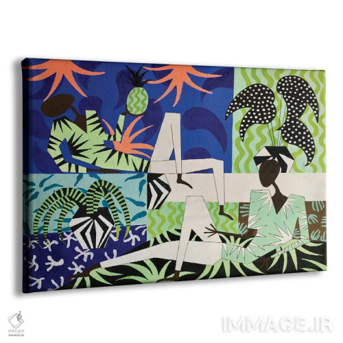 تابلو استراحت با گیاهان استوایی اثر فرانتیشک فلوریان - نمای پرسپکتیو محصول