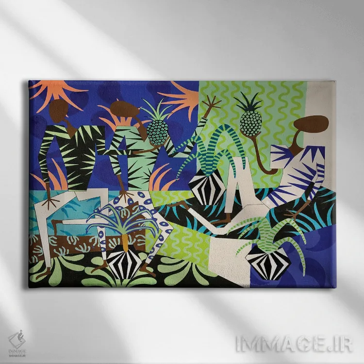 تابلو جشن آناناس اثر فرانتیشک فلوریان - نمای روبهرو روی دیوار