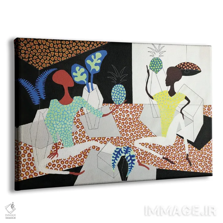 تابلو استراحتگاه آناناسی با گیاهان اثر فرانتیشک فلوریان - نمای پرسپکتیو محصول