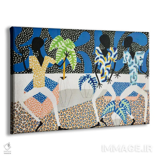 تابلو کلاب فانکی آبی اثر فرانتیشک فلوریان - نمای پرسپکتیو محصول