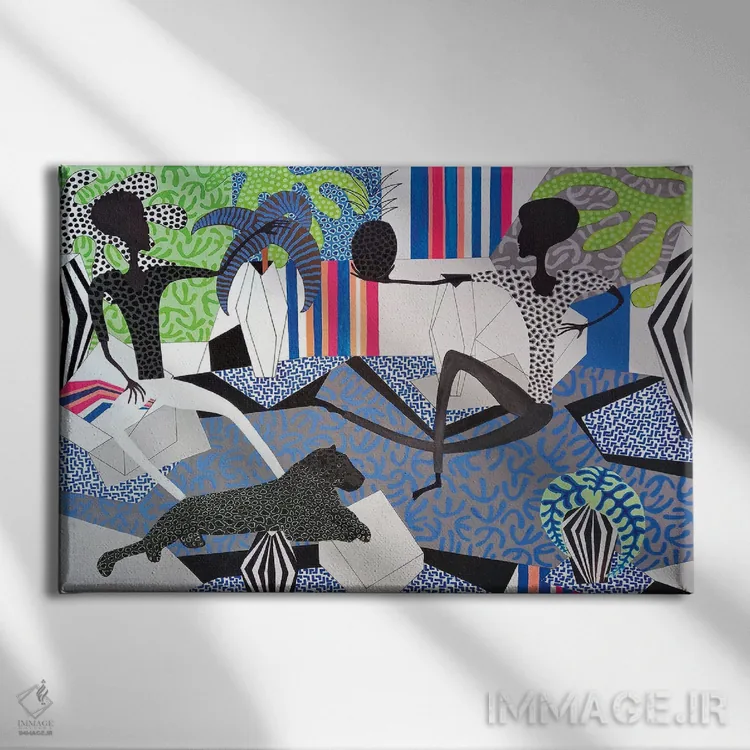 تابلو مهمانی استراحت گیاهان دو اثر فرانتیشک فلوریان - نمای روبهرو روی دیوار