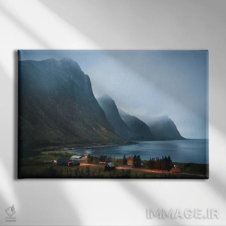 تابلو غروب ساکت اثر فابیان فورتمن - نمای روبهرو روی دیوار