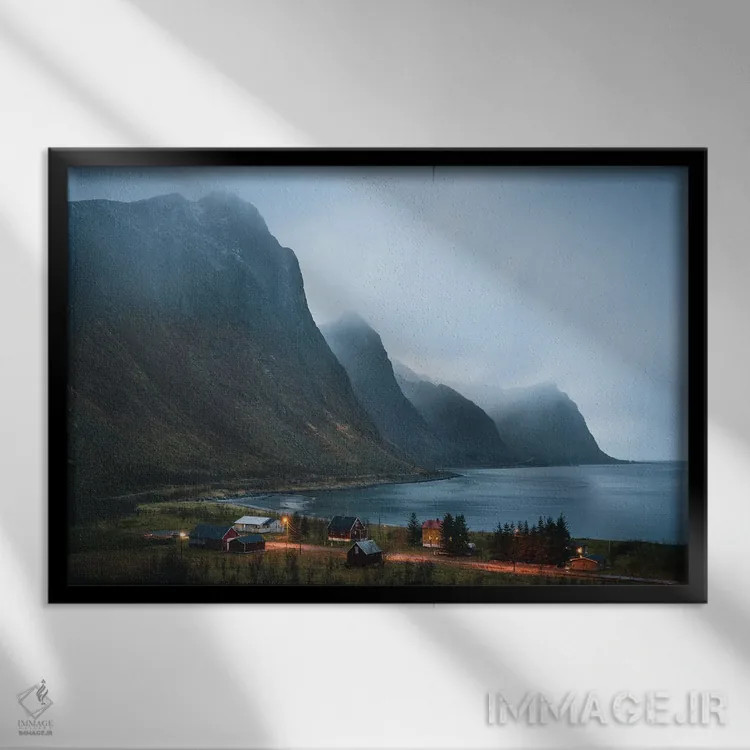 تابلو غروب ساکت اثر فابیان فورتمن - نمای قابدار مشکی