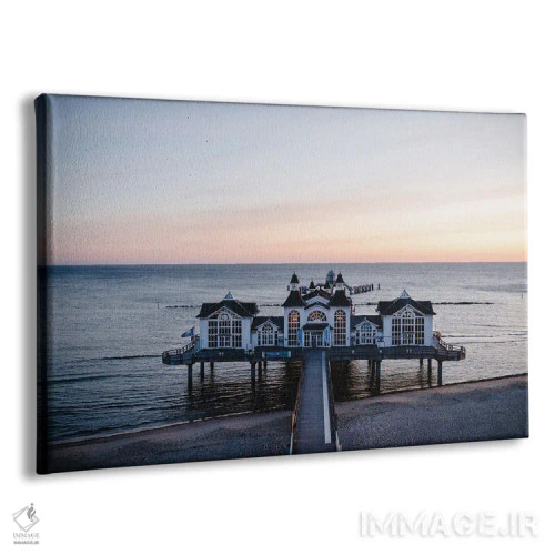 تابلو اسکله در غروب اثر فابیان فورتمن - نمای پرسپکتیو محصول