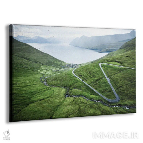 تابلو جاده پرپیچوخم اثر فابیان فورتمن - نمای پرسپکتیو محصول