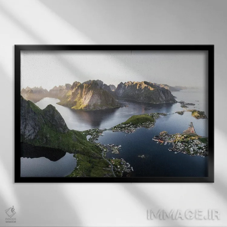 تابلو چشمانداز افسانهای اثر فابیان فورتمن - نمای قابدار مشکی