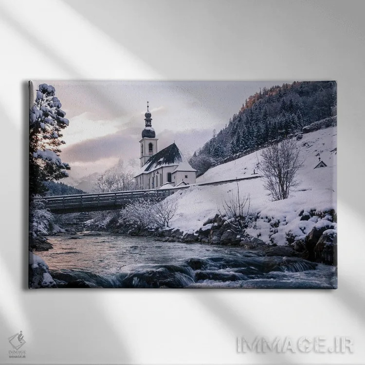 تابلو کلیسای یخی اثر فابیان فورتمن - نمای روبهرو روی دیوار