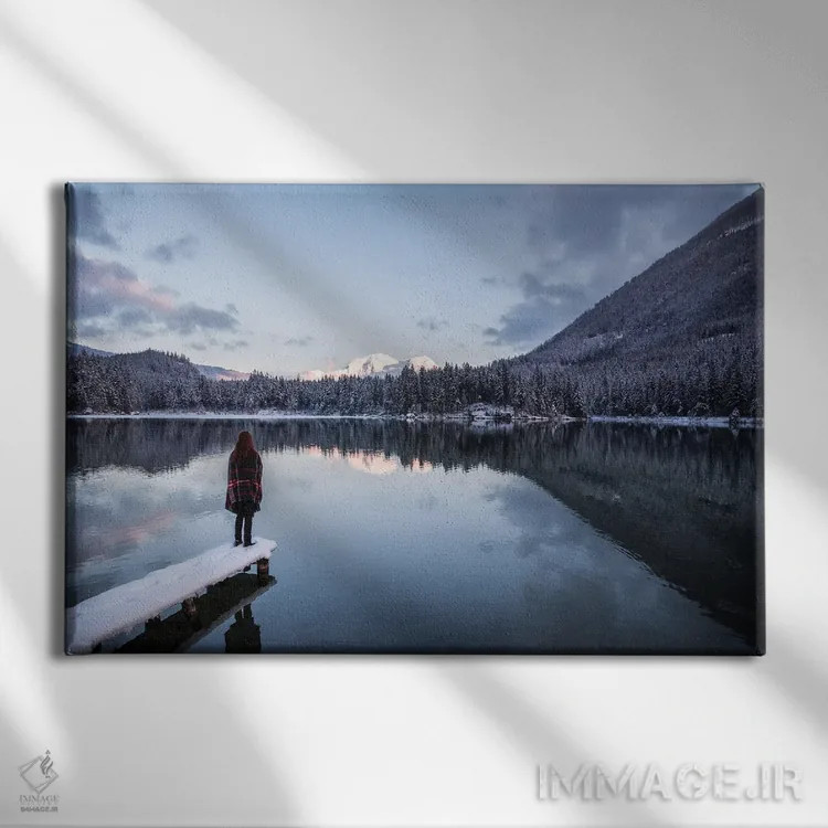 تابلو غروب سرد اثر فابیان فورتمن - نمای روبهرو روی دیوار