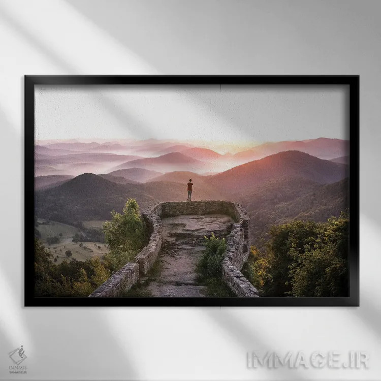 تابلو طلوع نفسگیر اثر فابیان فورتمن - نمای قابدار مشکی