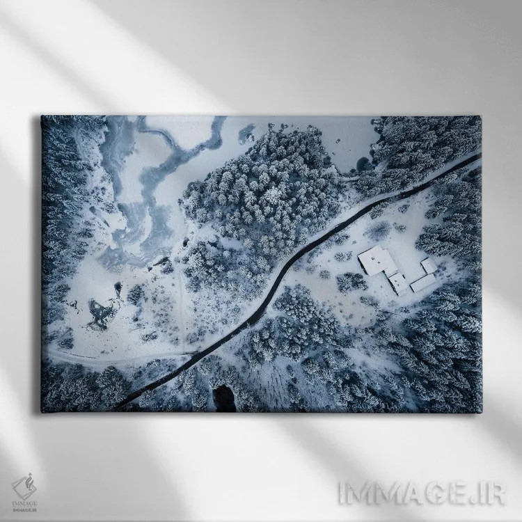 تابلو برش در میان یخ اثر فابیان فورتمن - نمای روبهرو روی دیوار